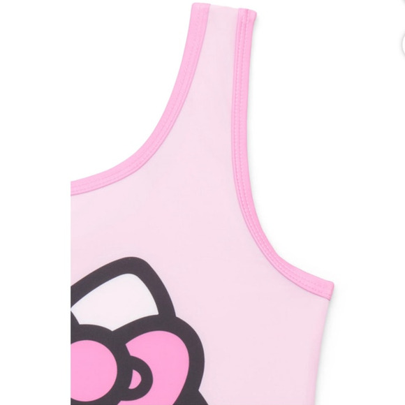Sanrio Hello Kitty Girls Graphic One-Piece Swimsuit, Size S (6/6X) NEW - Picture 3 of 3